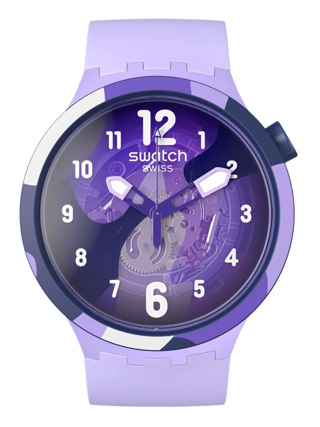 Swatch Big Bold Armbanduhr Look Right Thru Violet | Herrenuhren