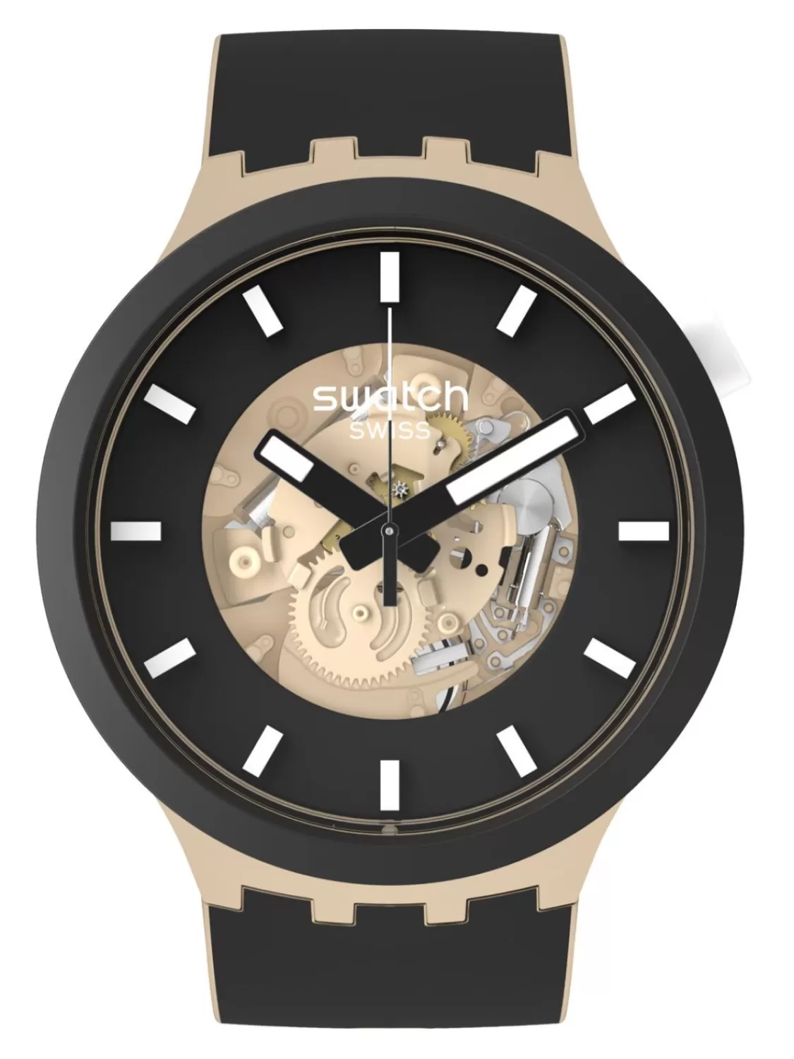 Swatch Big Bold Bioceramic Armbanduhr Time For Taupe | Herrenuhren