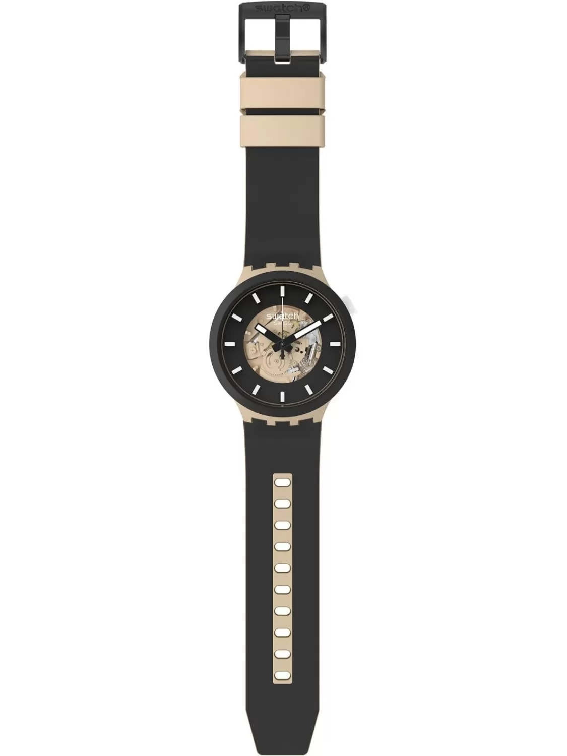 Swatch Big Bold Bioceramic Armbanduhr Time For Taupe | Herrenuhren