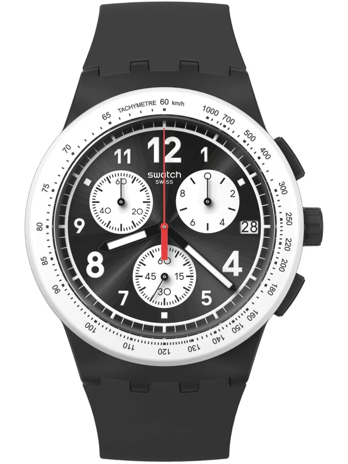 Swatch Herrenuhr Chronograph Nothing Basic About Black | Herrenuhren