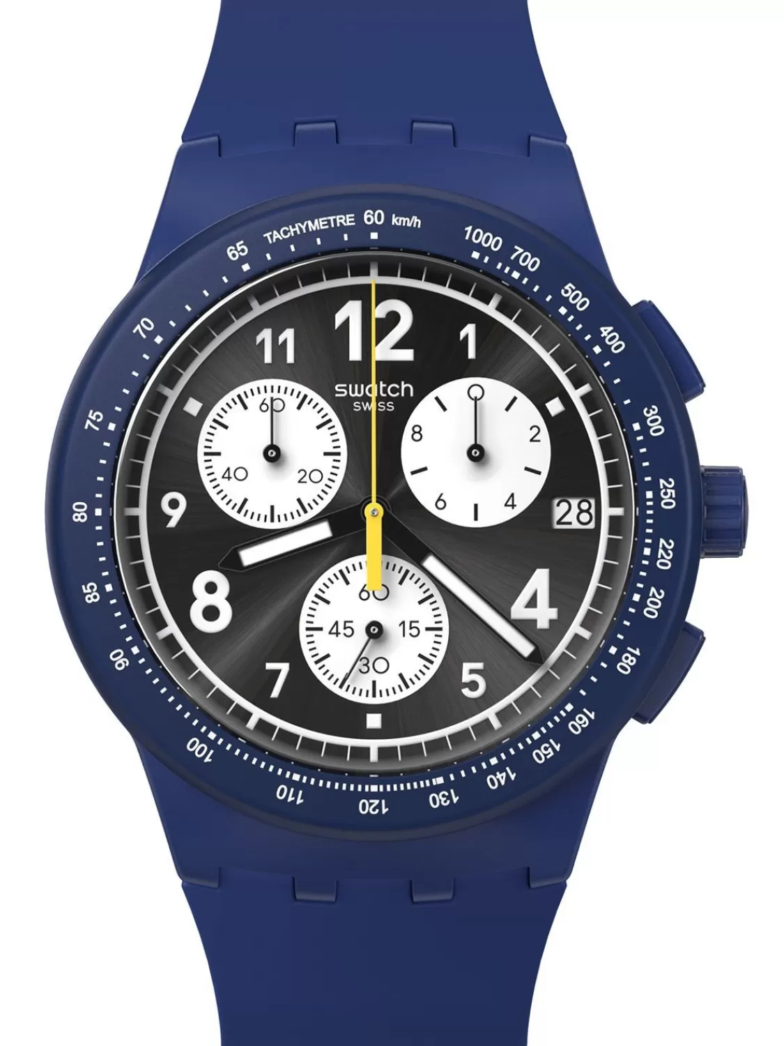 Swatch Herrenuhr Chronograph Nothing Basic About Blue | Herrenuhren