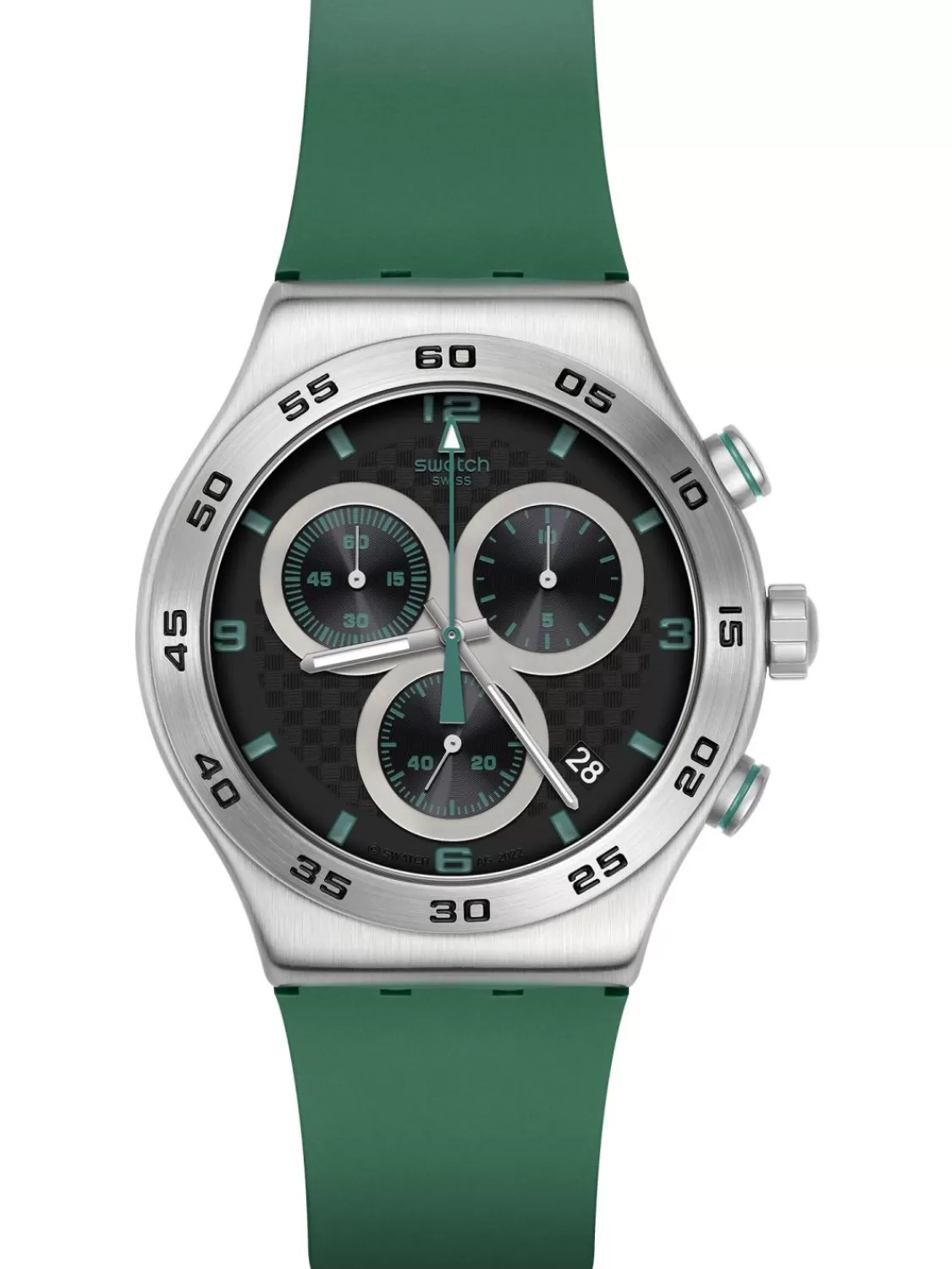 Swatch Irony Herrenuhr Chronograph Carbonic Green | Herrenuhren