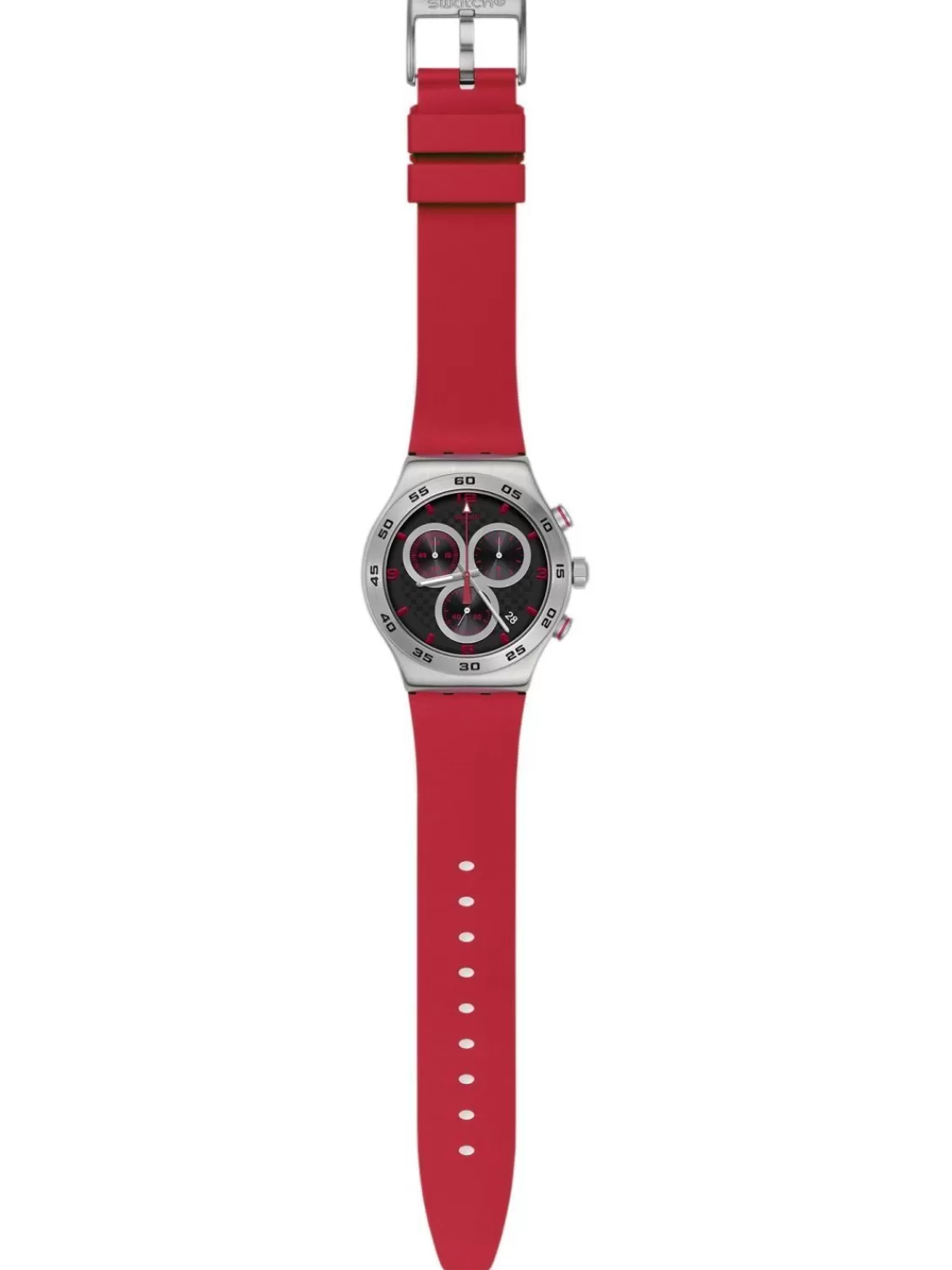 Swatch Irony Herrenuhr Chronograph Crimson Carbonic Red | Herrenuhren