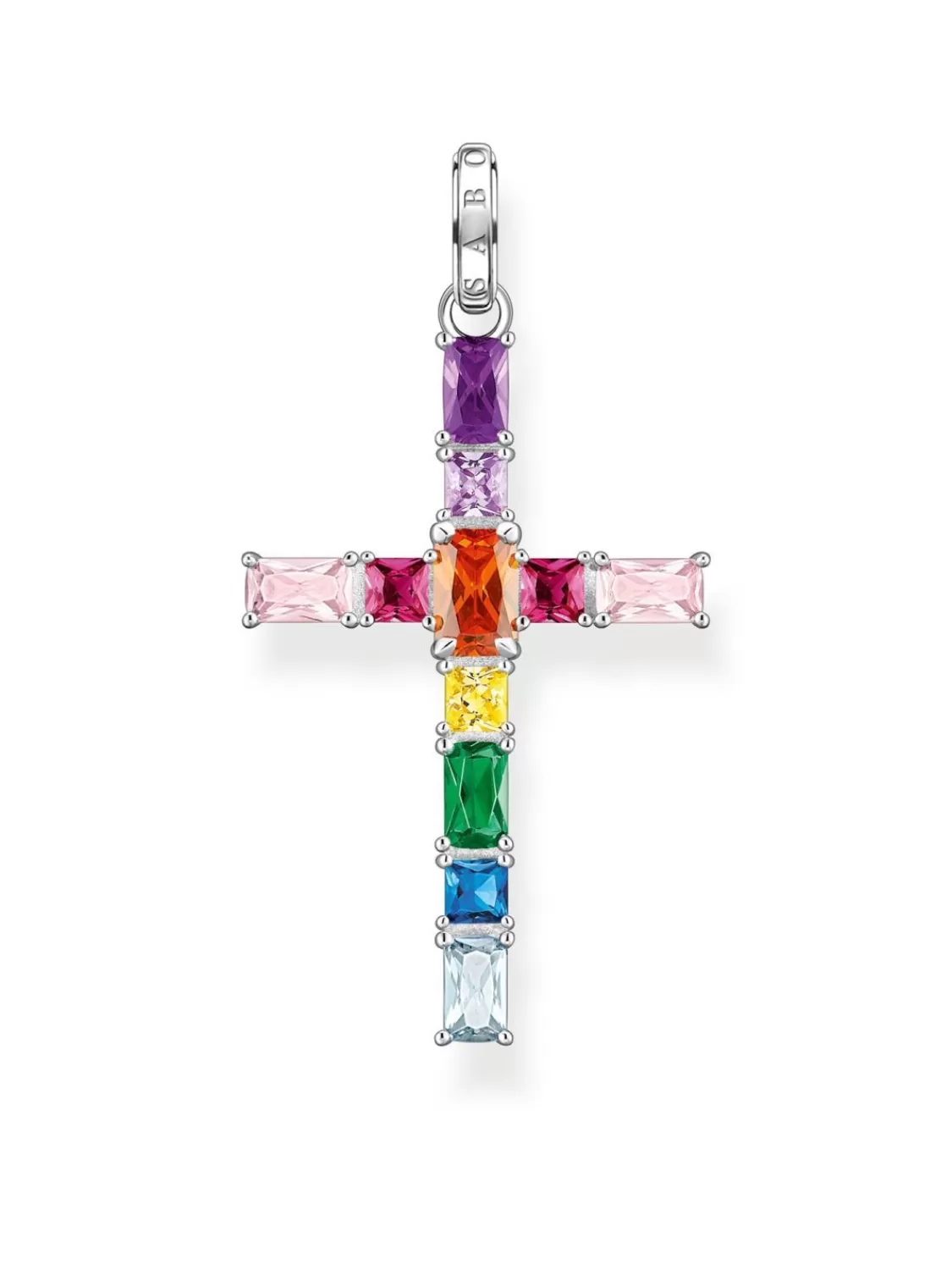 Thomas Sabo Anhanger Kreuz Mit Bunten Steinen | Damenschmuck