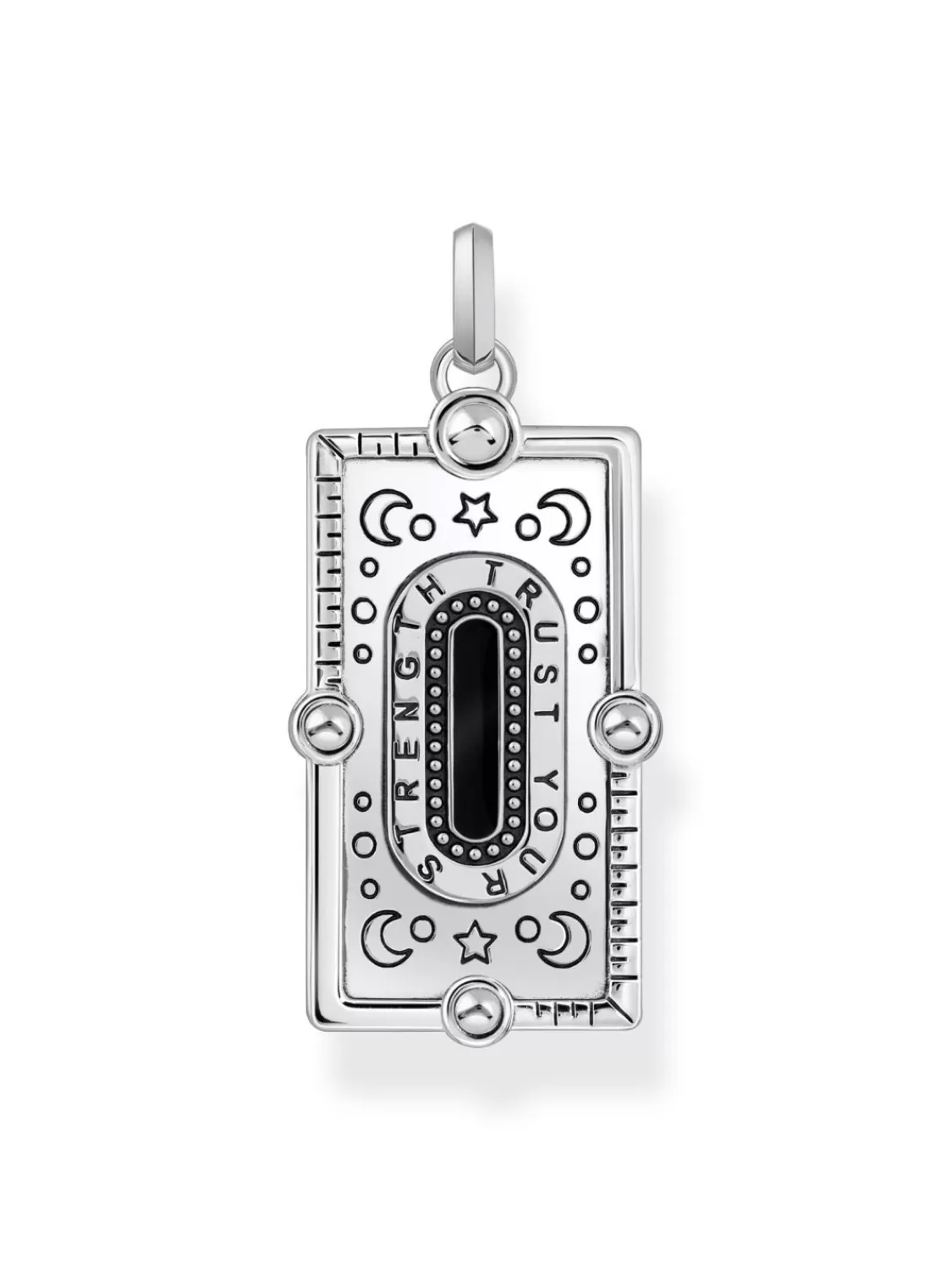 Thomas Sabo Anhanger Mit Schwarzer Emaille Und Schlange | Herrenschmuck