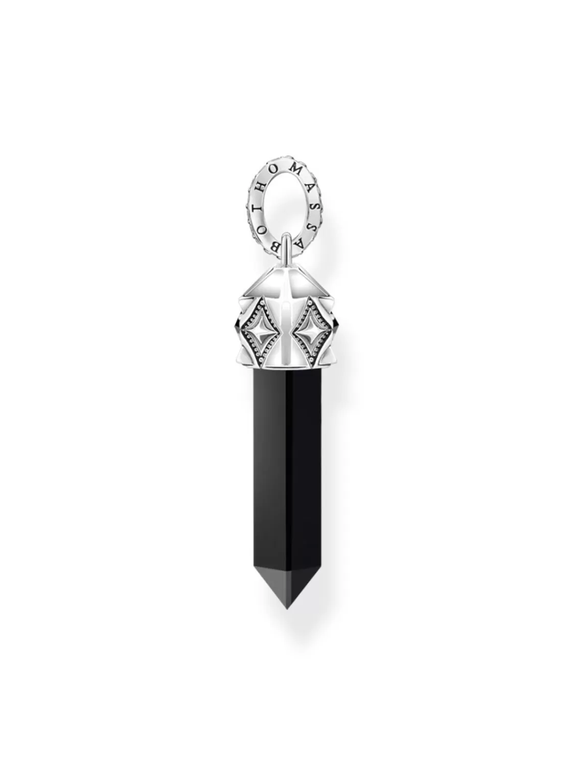 Thomas Sabo Anhanger Silber Mit Schwarzem Onyx | Herrenschmuck