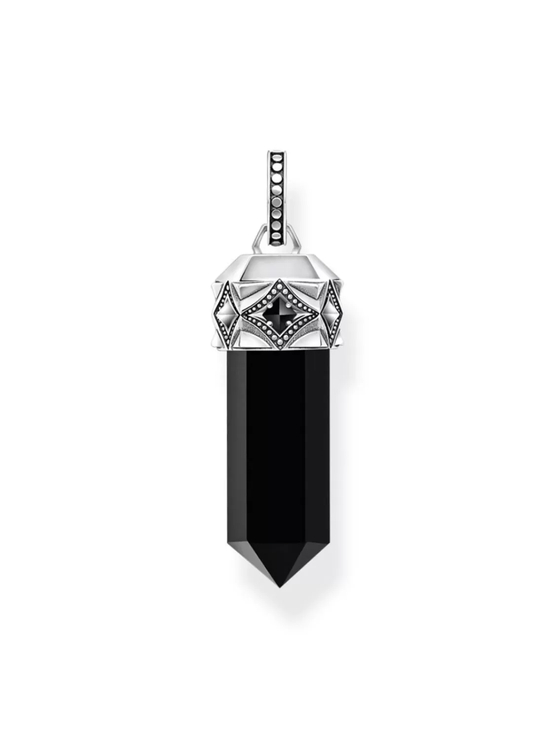 Thomas Sabo Anhanger Silber Mit Schwarzem Onyx | Herrenschmuck