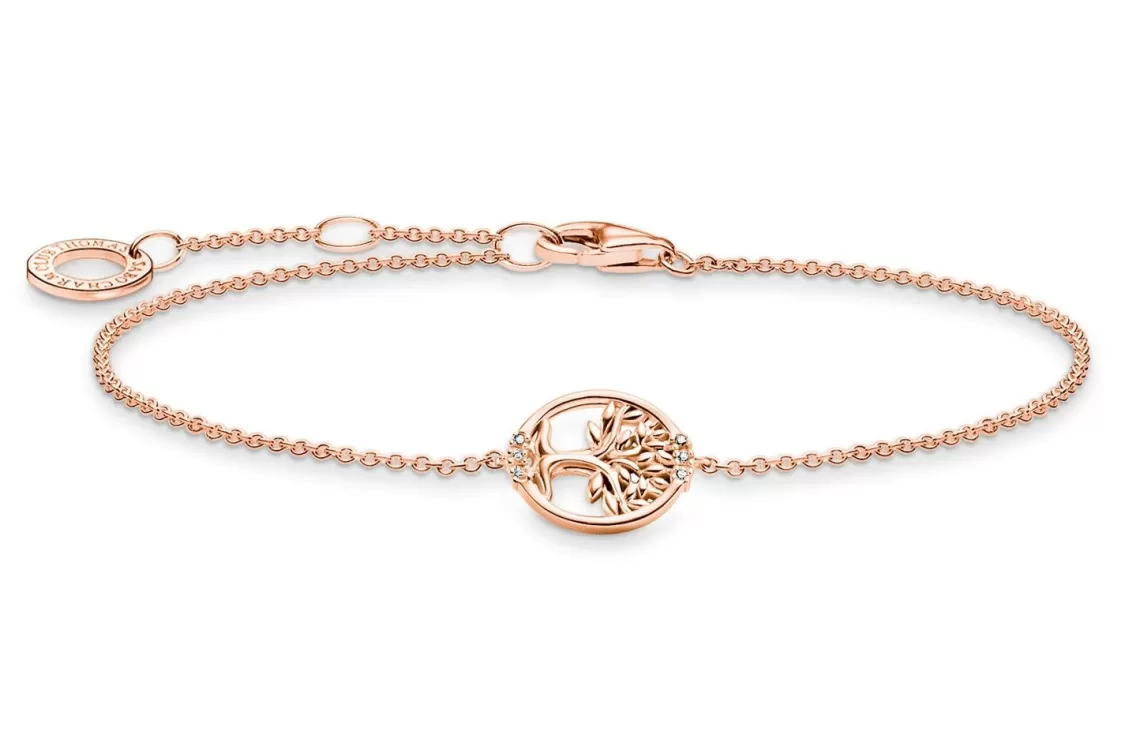 Thomas Sabo Armband Fur Damen Lebensbaum Rose Vergoldet | Damenschmuck