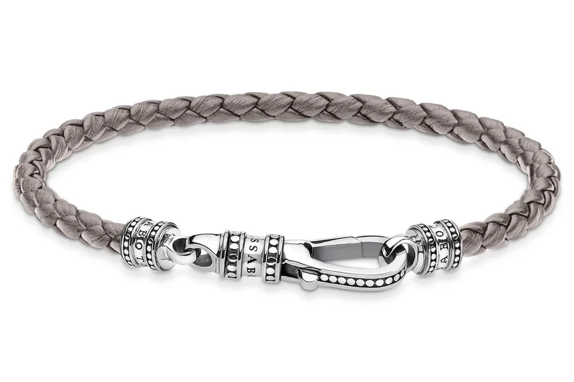 Thomas Sabo Armband In Unisexgrose Leder Grau | Herrenschmuck