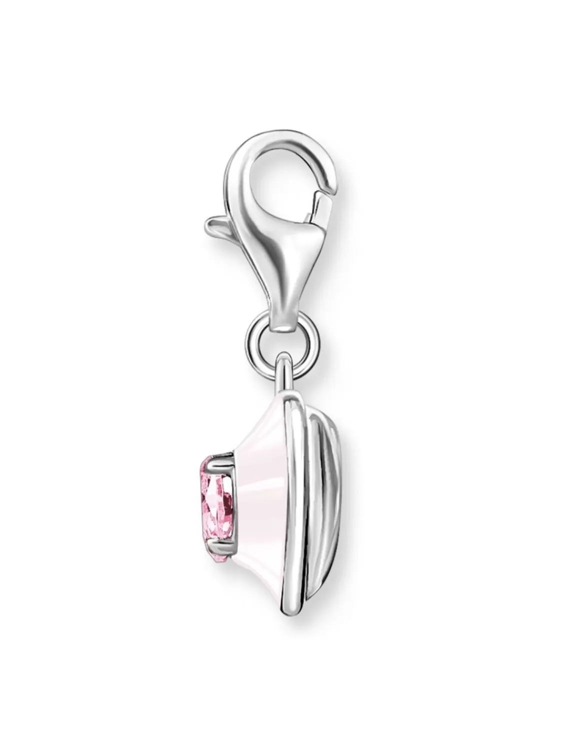 Thomas Sabo Charm-Anhanger Herz Mit Pinkfarbenem Stein | Damenschmuck