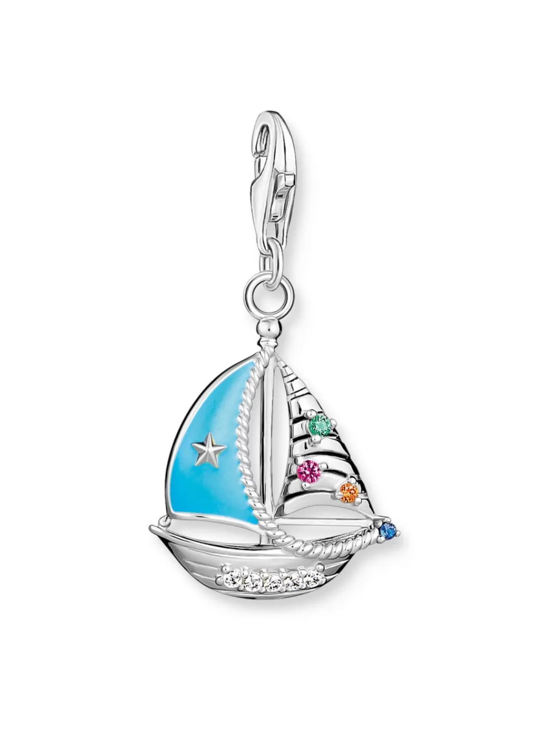 Thomas Sabo Charm-Anhanger Turkisfarbenes Schiff | Damenschmuck