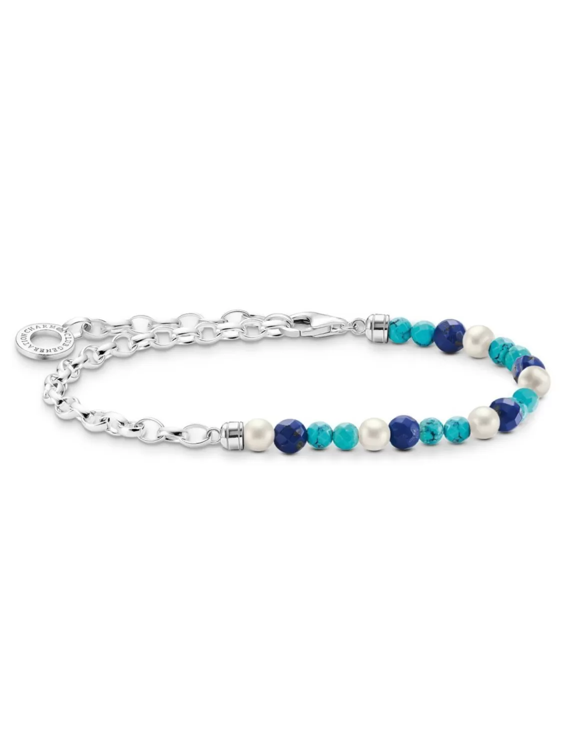 Thomas Sabo Charm-Armband Perlen Und Blaue Beads | Damenschmuck