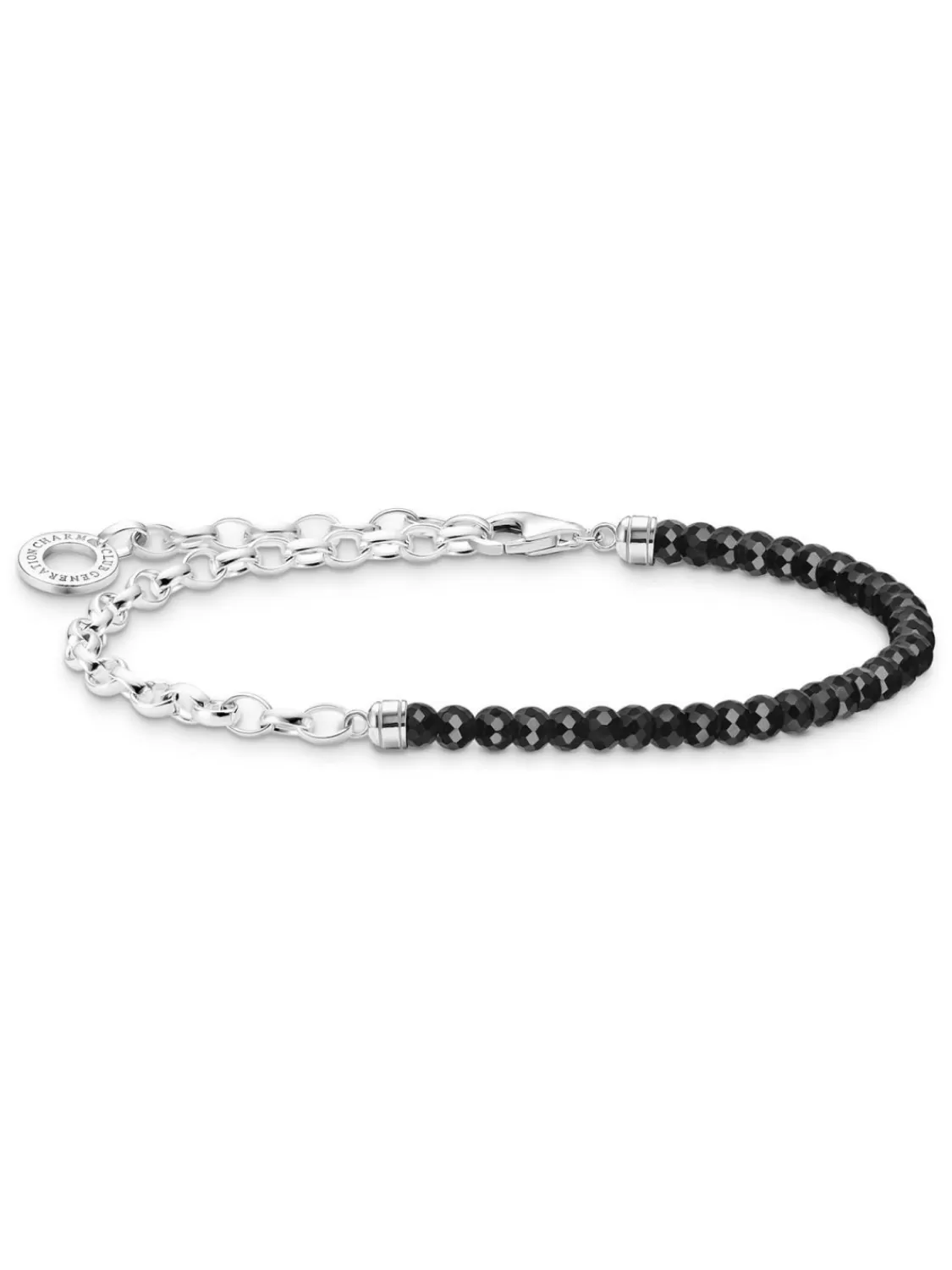 Thomas Sabo Charm-Armband Silber Und Onyx Beads | Damenschmuck