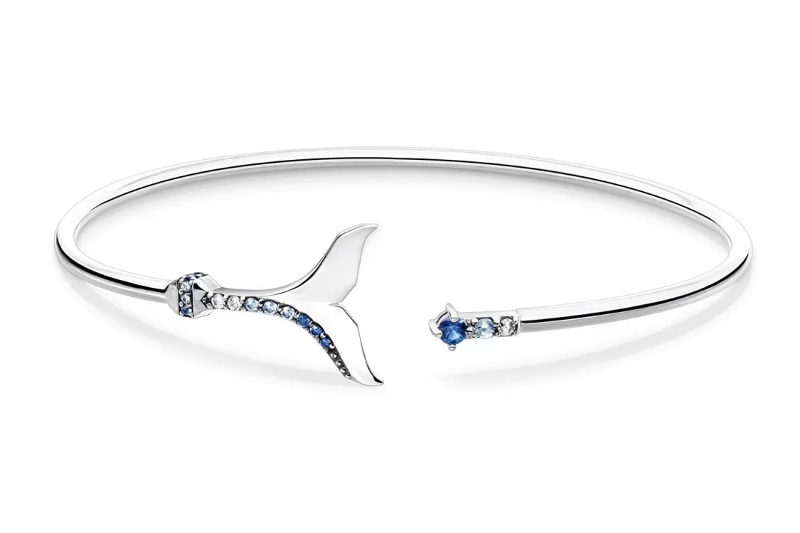 Thomas Sabo Damen-Armreif Schwanzflosse Mit Blauen Steinen | Damenschmuck