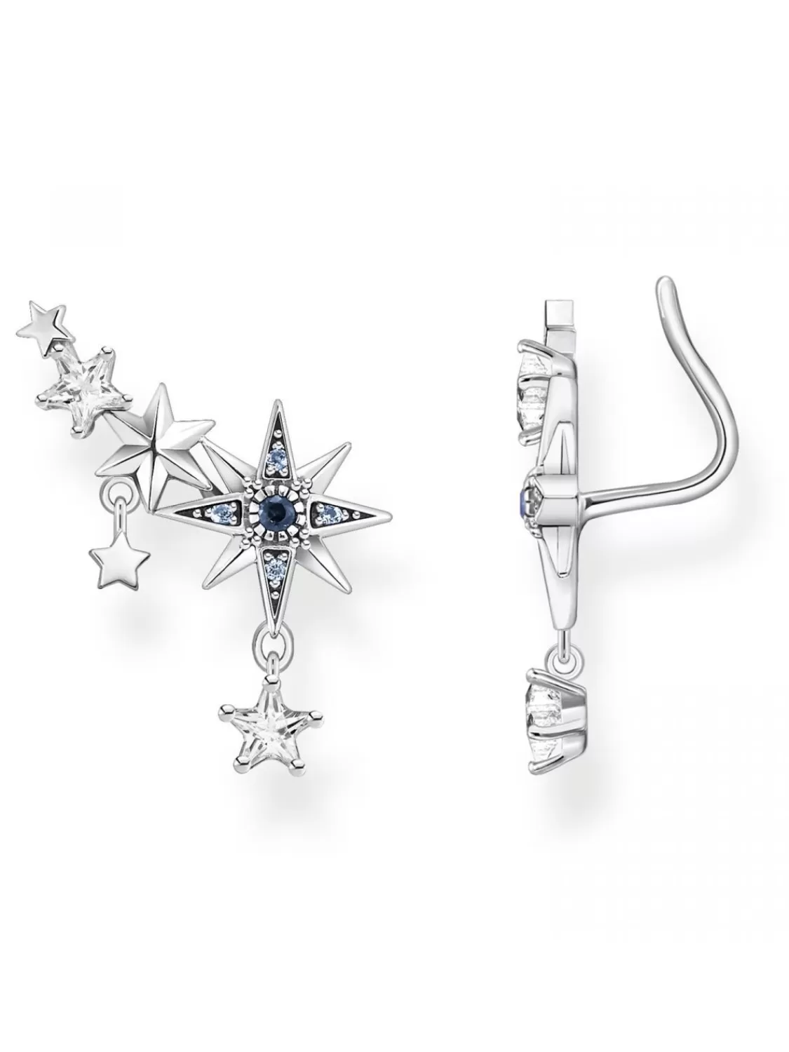 Thomas Sabo Damen-Ohrringe Ear Climber Royalty Sterne Silber | Damenschmuck