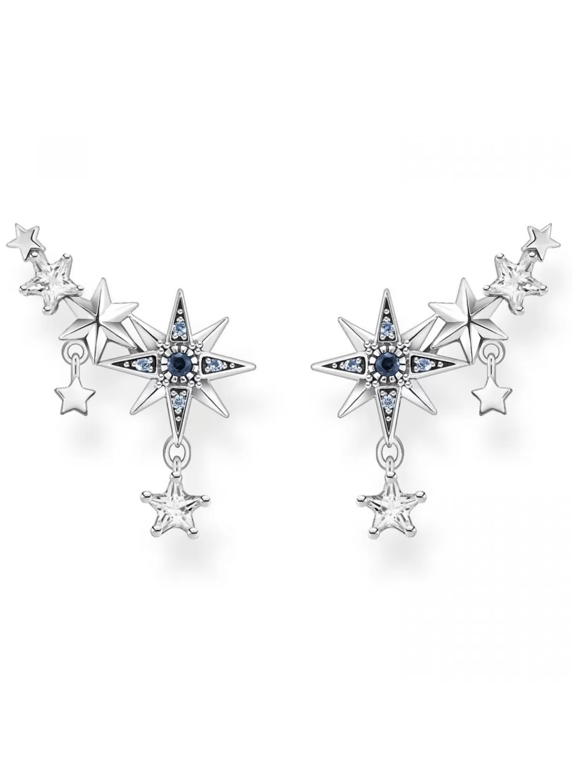 Thomas Sabo Damen-Ohrringe Ear Climber Royalty Sterne Silber | Damenschmuck