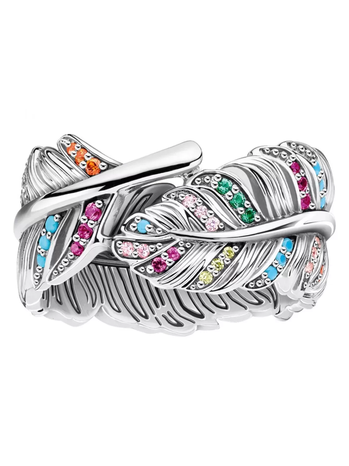 Thomas Sabo Damenring Feder Silber | Damenschmuck