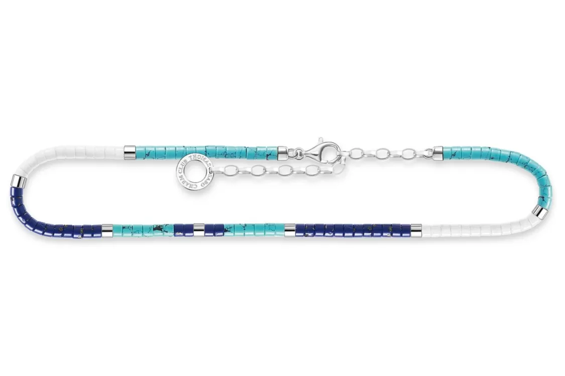 Thomas Sabo Fuskettchen Mit Blauen Steinen | Damenschmuck