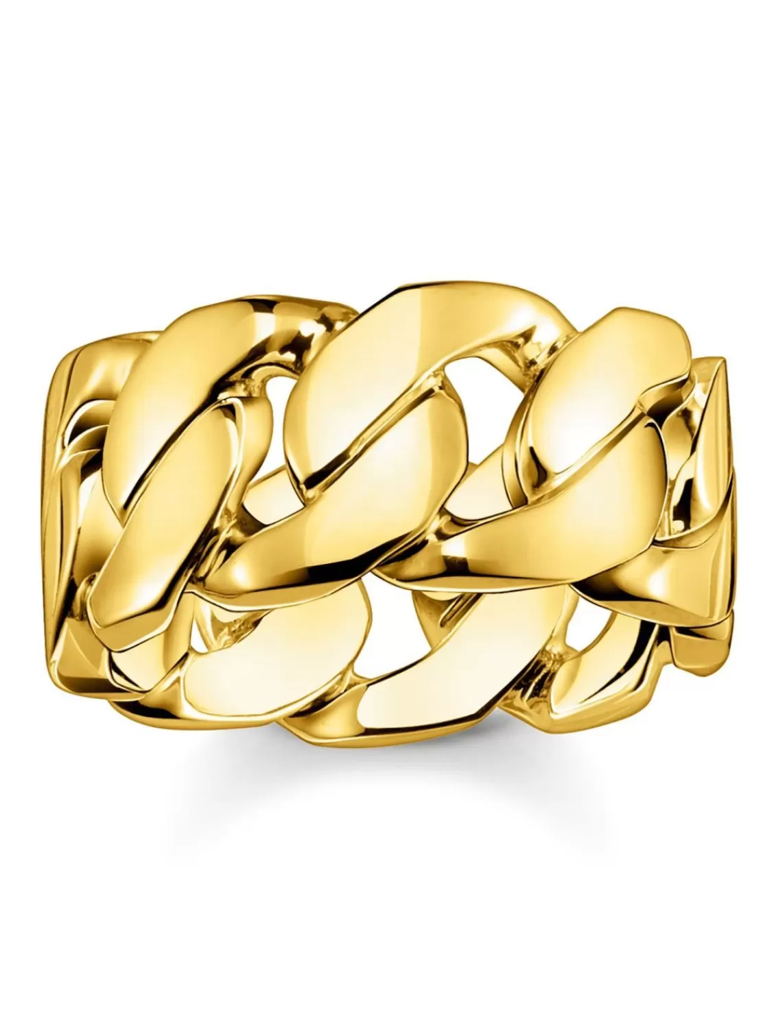 Thomas Sabo Goldfarbener Ring Panzerglieder | Herrenschmuck