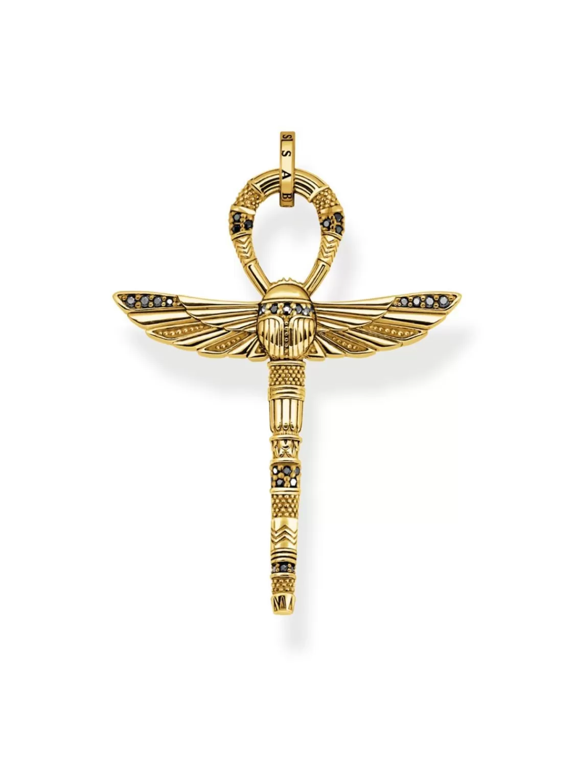 Thomas Sabo Ketten-Anhanger Ankh Mit Skarabaus Vergoldet | Herrenschmuck