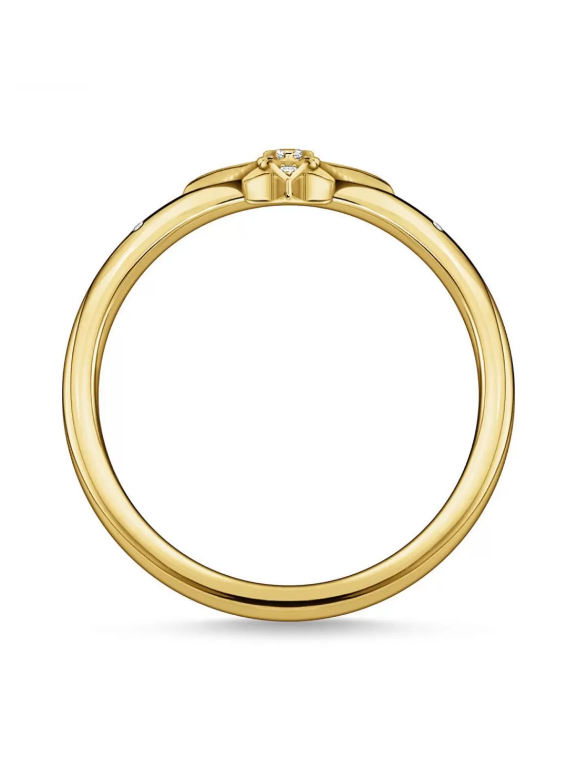 Thomas Sabo Ring Fur Damen Stern Goldfarben | Damenschmuck