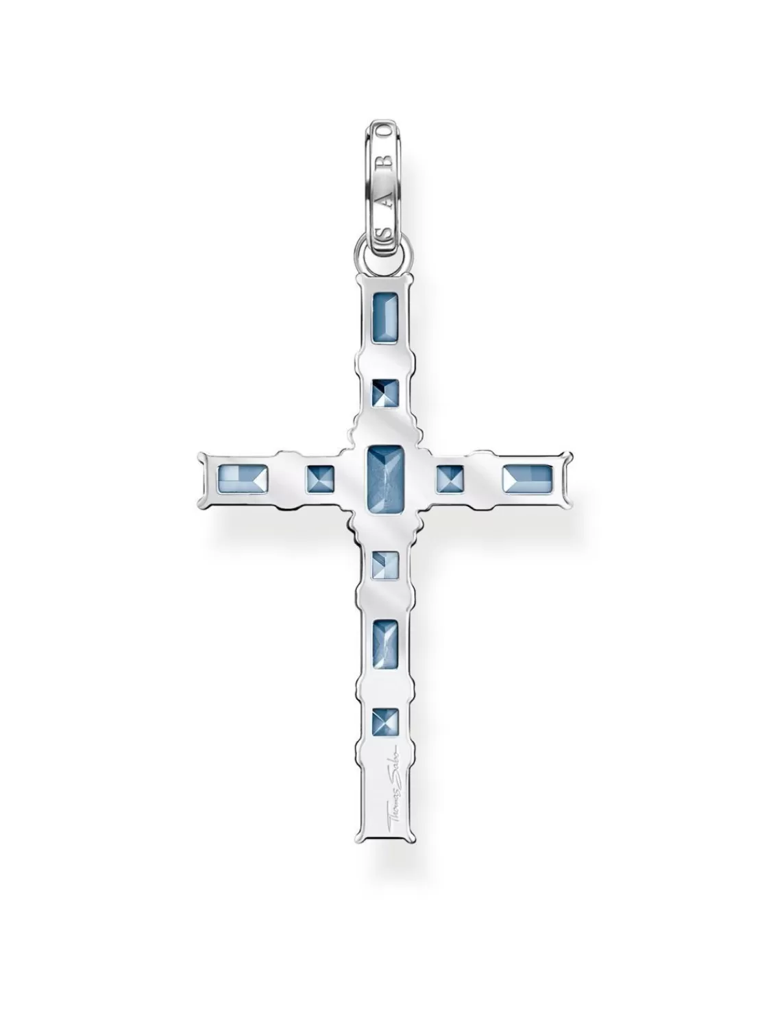 Thomas Sabo Silber-Anhanger Kreuz Aqua | Damenschmuck