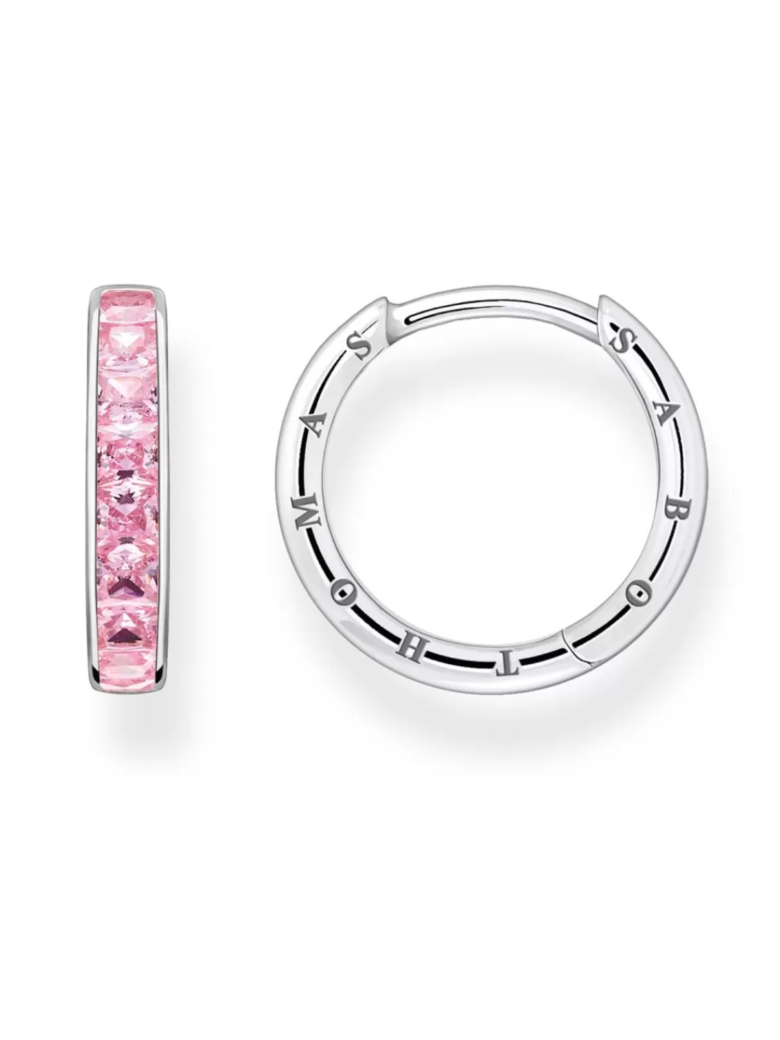 Thomas Sabo Silber-Ohrringe Fur Damen Creolen Pink | Damenschmuck