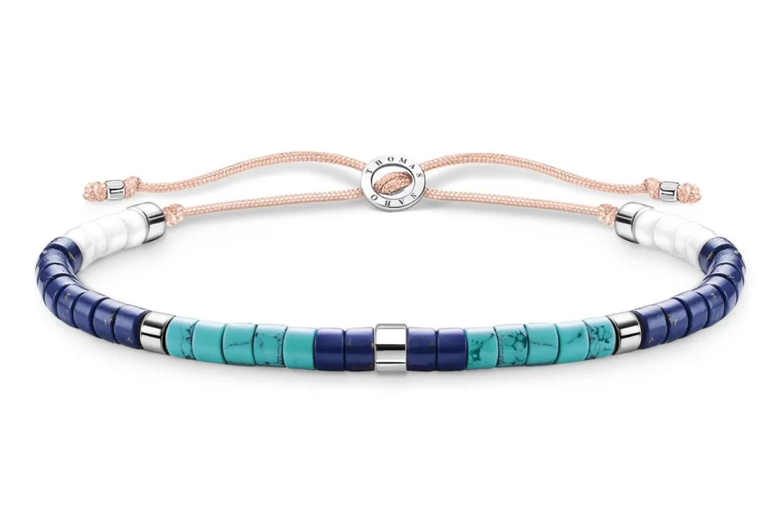 Thomas Sabo Unisex-Armband Mit Blauen Steinen | Herrenschmuck