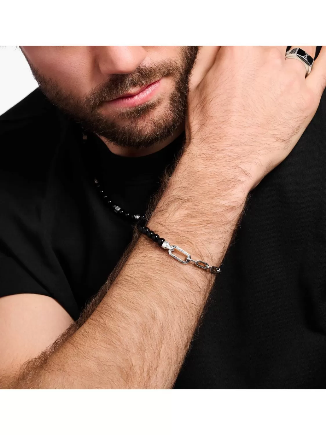 Thomas Sabo Unisex-Armband Mit Onyx | Herrenschmuck