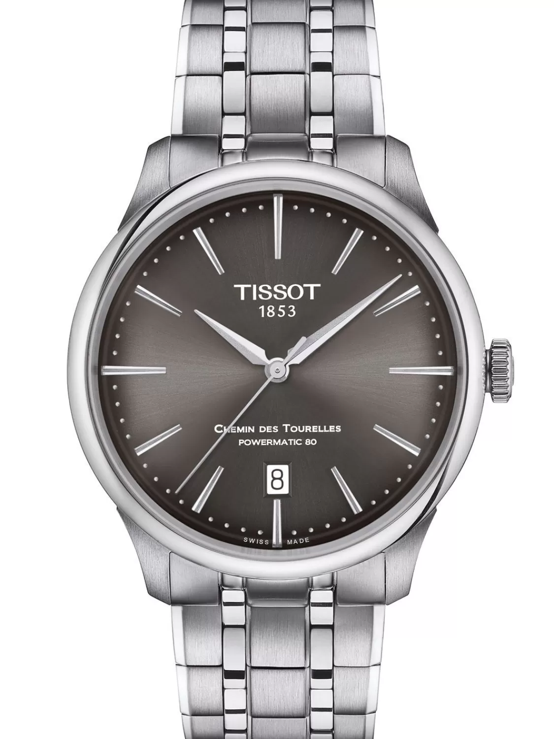 Tissot Automatikuhr Chemin Des Tourelles 39 Mm Stahl/Grau | Herrenuhren