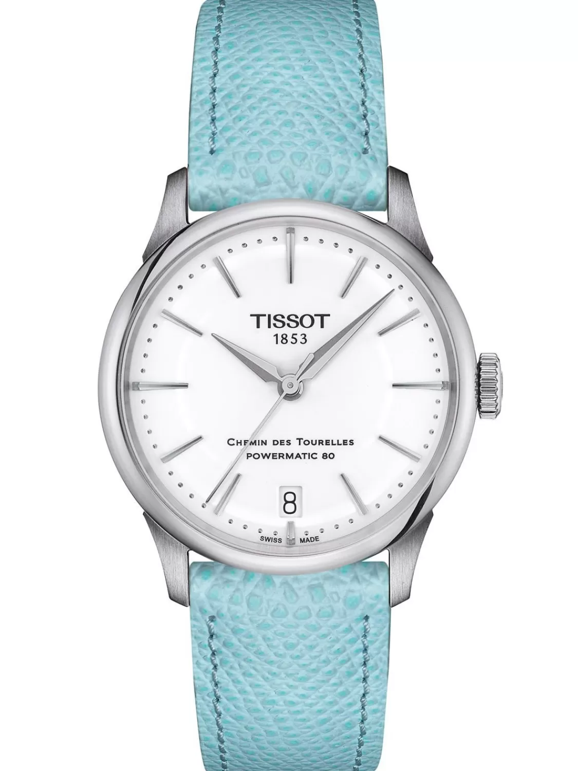 Tissot Damenuhr Automatik Chemin Des Tourelles 34 Mm Blau | Damenuhren