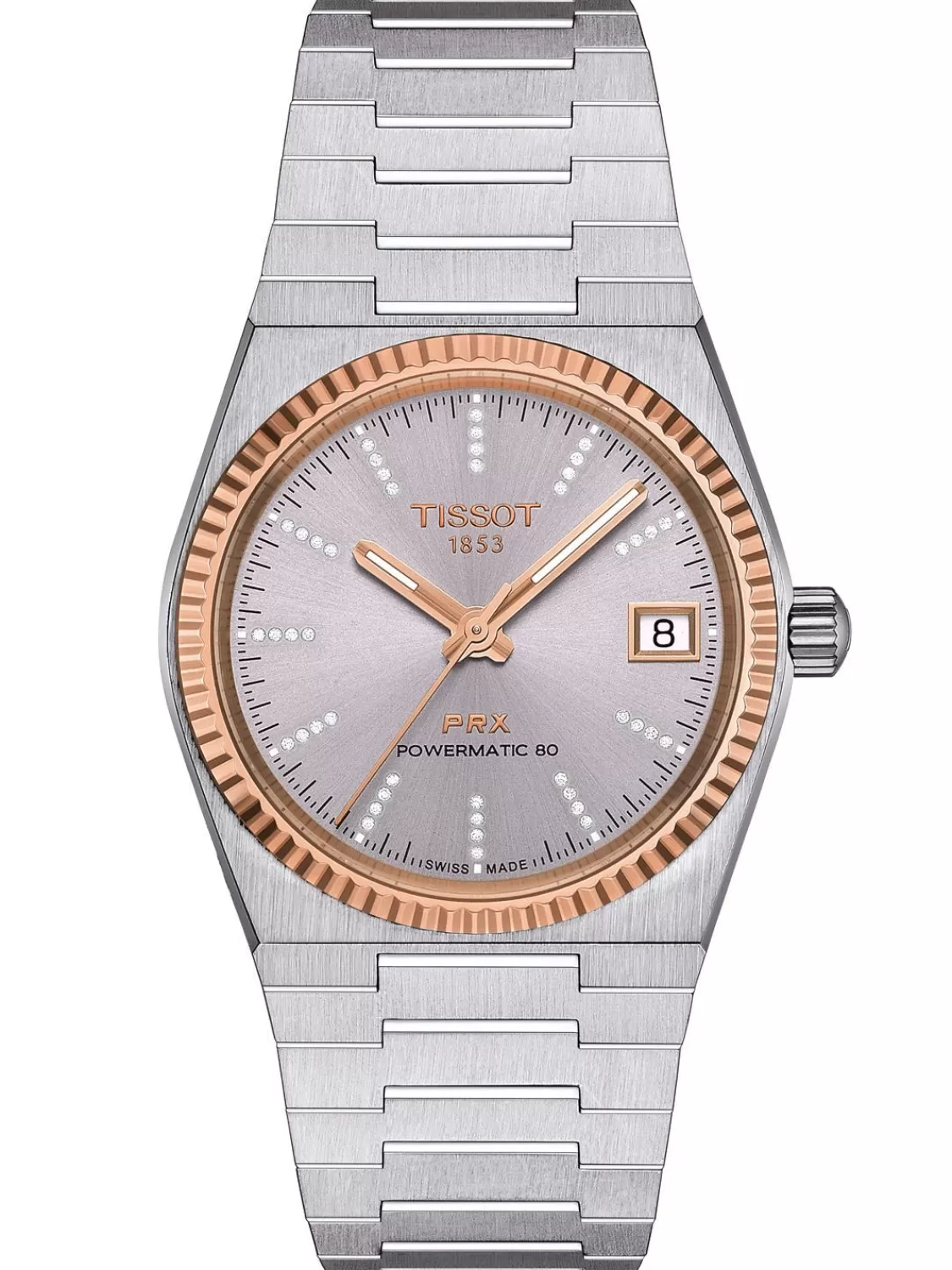 Tissot Damenuhr Automatik Prx Powermatic 80 Rosegold | Damenuhren