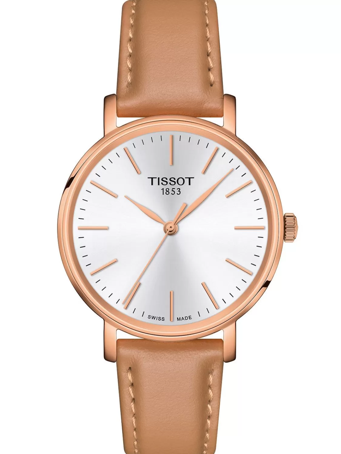 Tissot Damenuhr Everytime Beige/Rosegoldfarben | Damenuhren