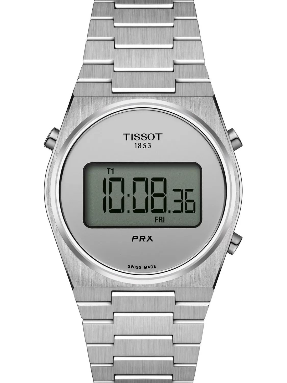 Tissot Damenuhr Prx Digital 35 Stahl/Silberfarben | Damenuhren