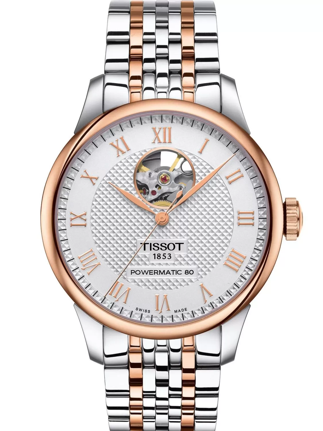 Tissot Herrenuhr Automatik Le Locle Open Heart Bicolor | Herrenuhren