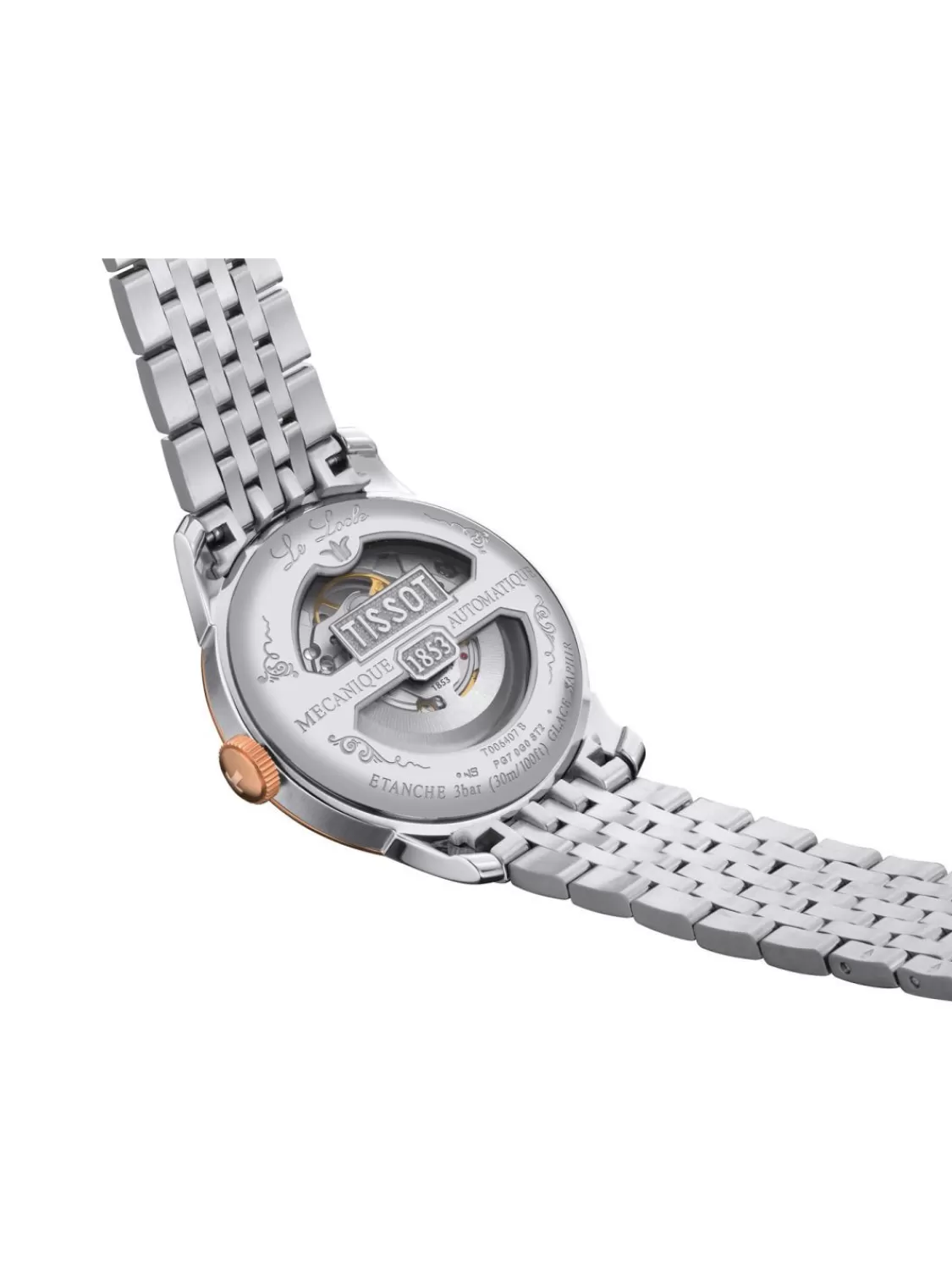 Tissot Herrenuhr Automatik Le Locle Open Heart Bicolor | Herrenuhren