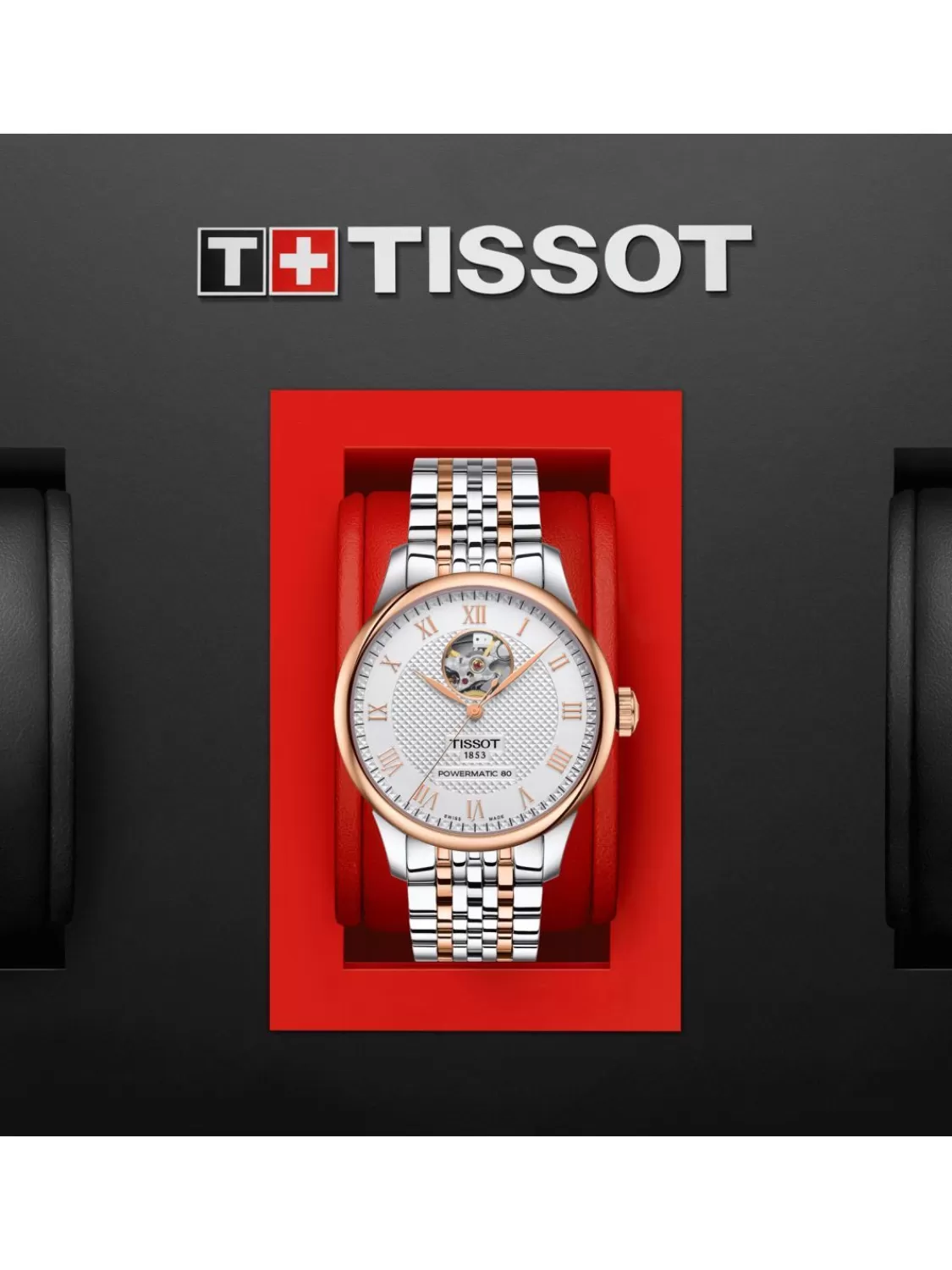 Tissot Herrenuhr Automatik Le Locle Open Heart Bicolor | Herrenuhren
