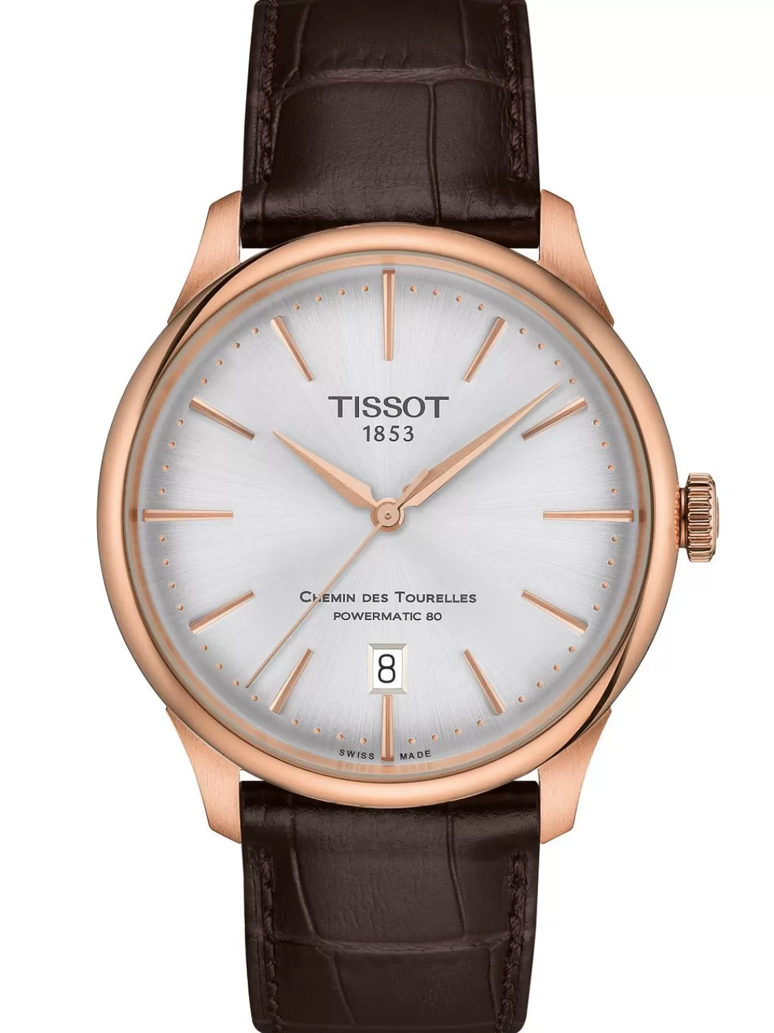 Tissot Herrenuhr Chemin Des Tourelles 39 Mm Braun/Rosegold | Herrenuhren