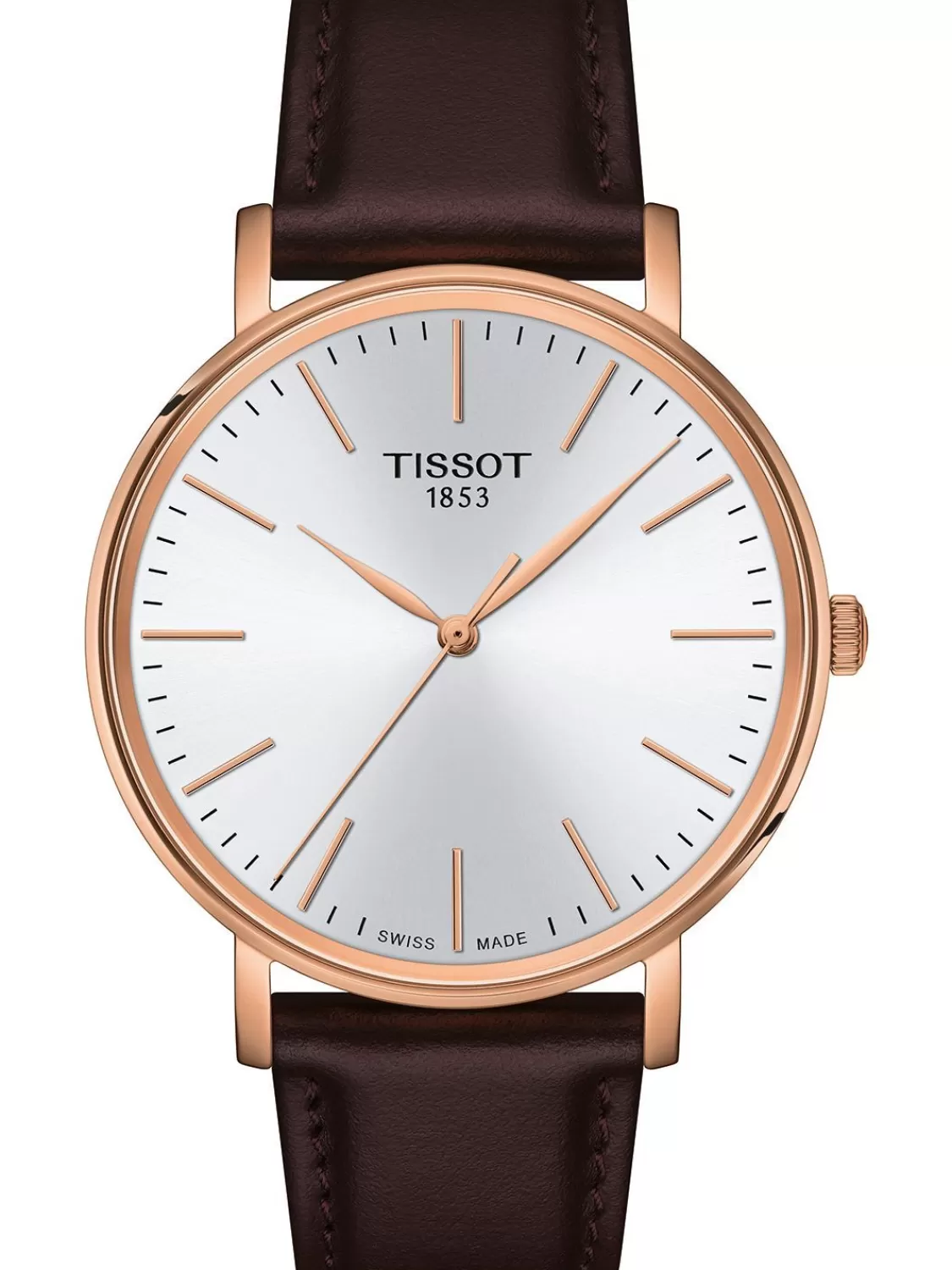 Tissot Herrenuhr Everytime Braun/Rosegoldfarben | Herrenuhren