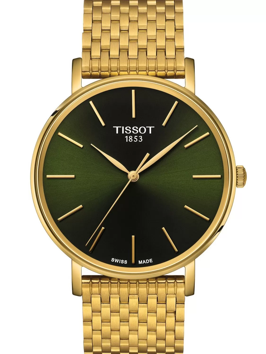 Tissot Herrenuhr Everytime Goldfarben/Grun | Herrenuhren