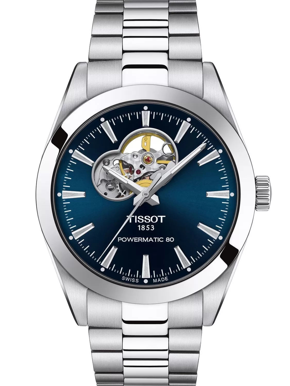 Tissot Herrenuhr Gentleman Powermatic 80 Open Heart | Herrenuhren