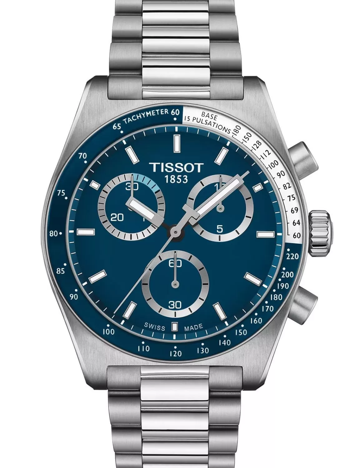 Tissot Herrenuhr Pr516 Chronograph Edelstahl/Blau | Herrenuhren