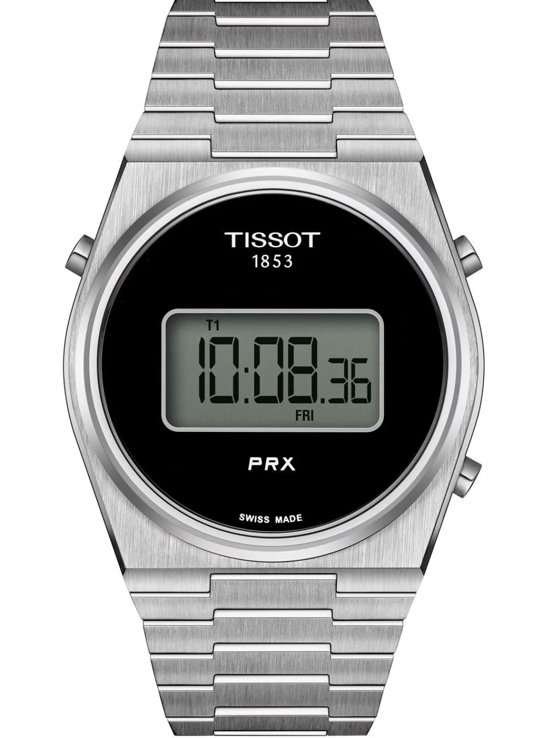 Tissot Herrenuhr Prx Digital 40 Stahl/Schwarz | Herrenuhren