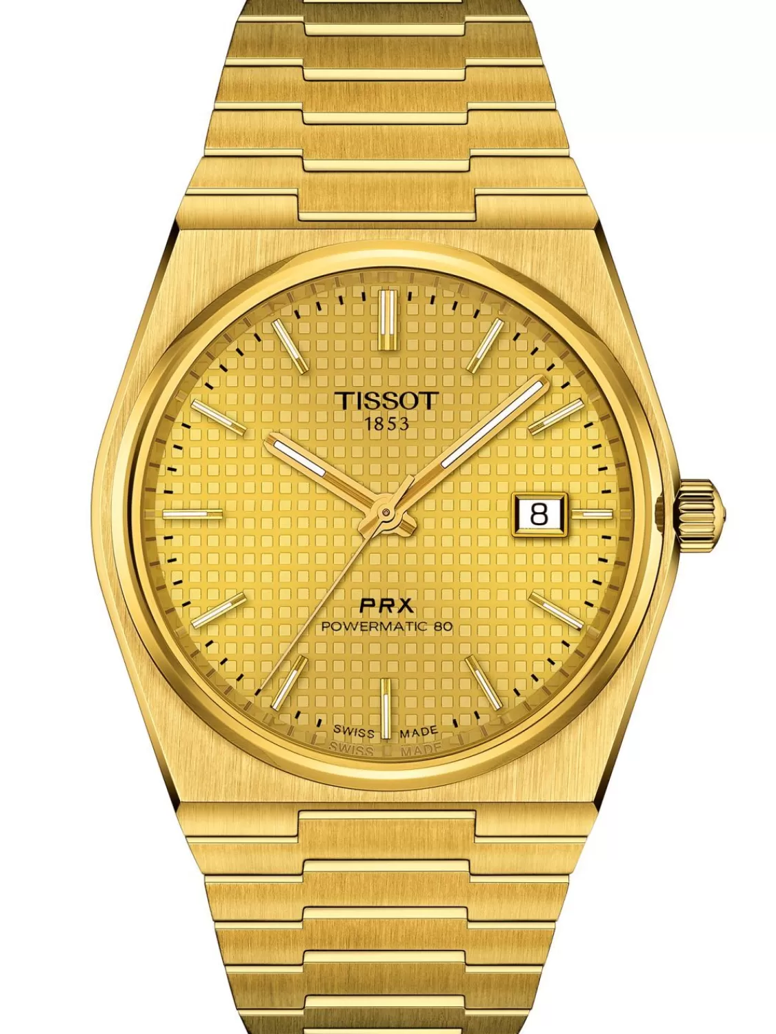 Tissot Herrenuhr Prx Powermatic 80 Champagner/Gold | Herrenuhren