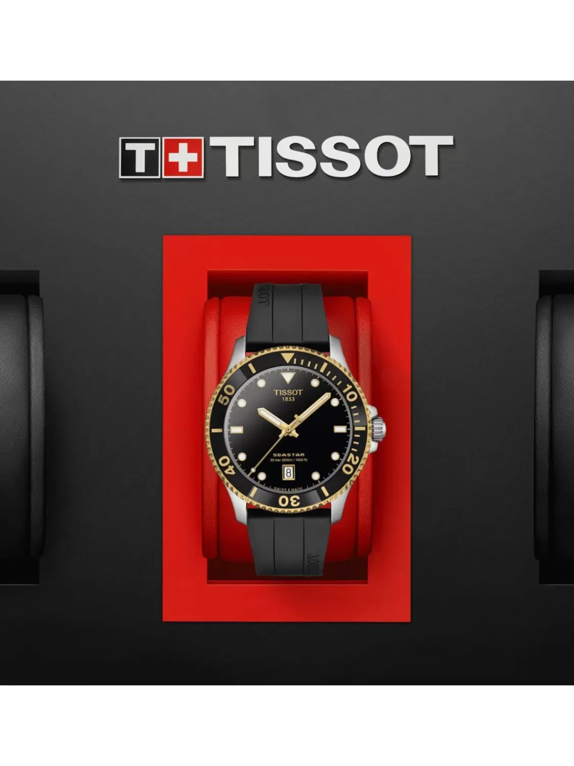 Tissot Taucheruhr Seastar 1000 40 Mm Schwarz/Bicolor | Herrenuhren