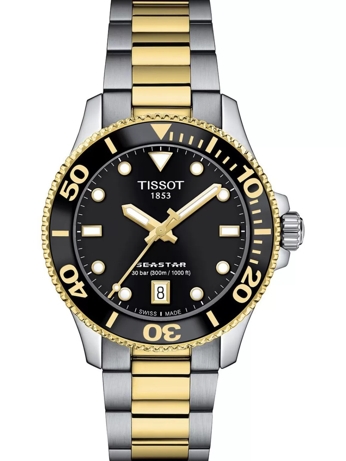 Tissot Unisex Taucheruhr Automatik Seastar 1000 Bicolor | Herrenuhren