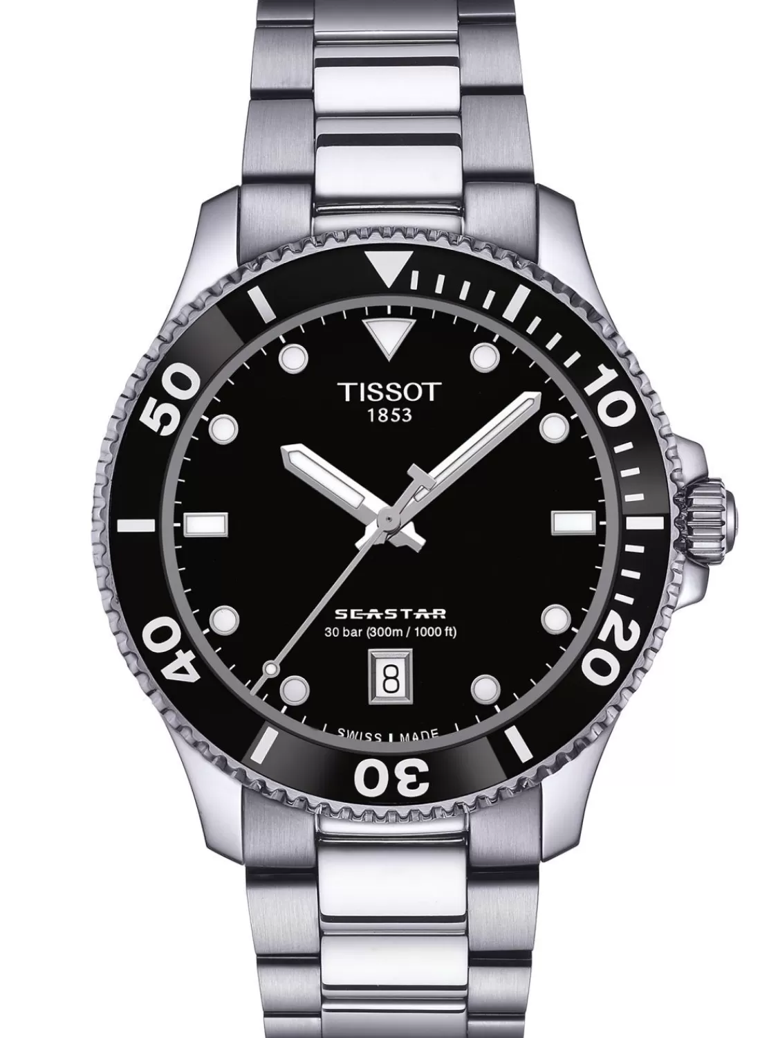 Tissot Unisex Taucheruhr Seastar 1000 Stahl/Schwarz | Herrenuhren