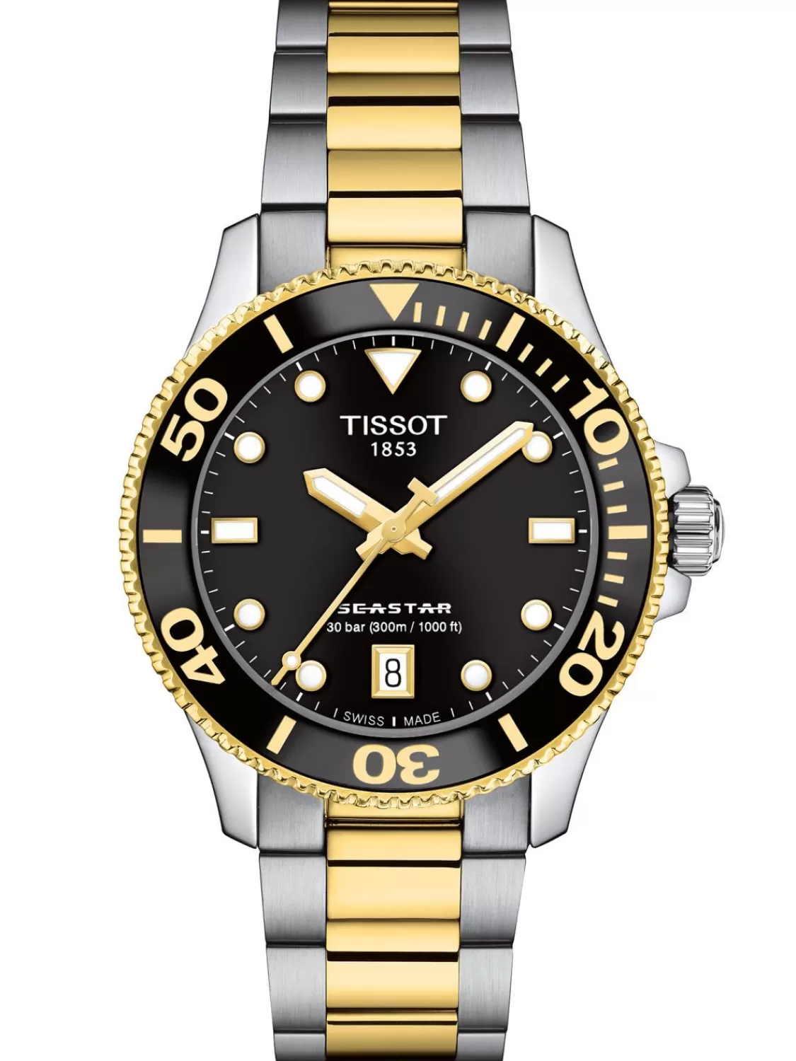 Tissot Unisex-Armbanduhr Seastar 1000 Zweifarbig | Damenuhren