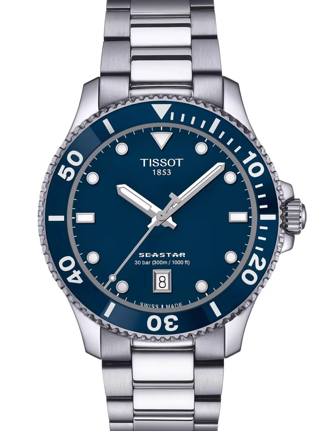 Tissot Unisex-Taucheruhr Seastar 1000 Stahl/Blau | Herrenuhren