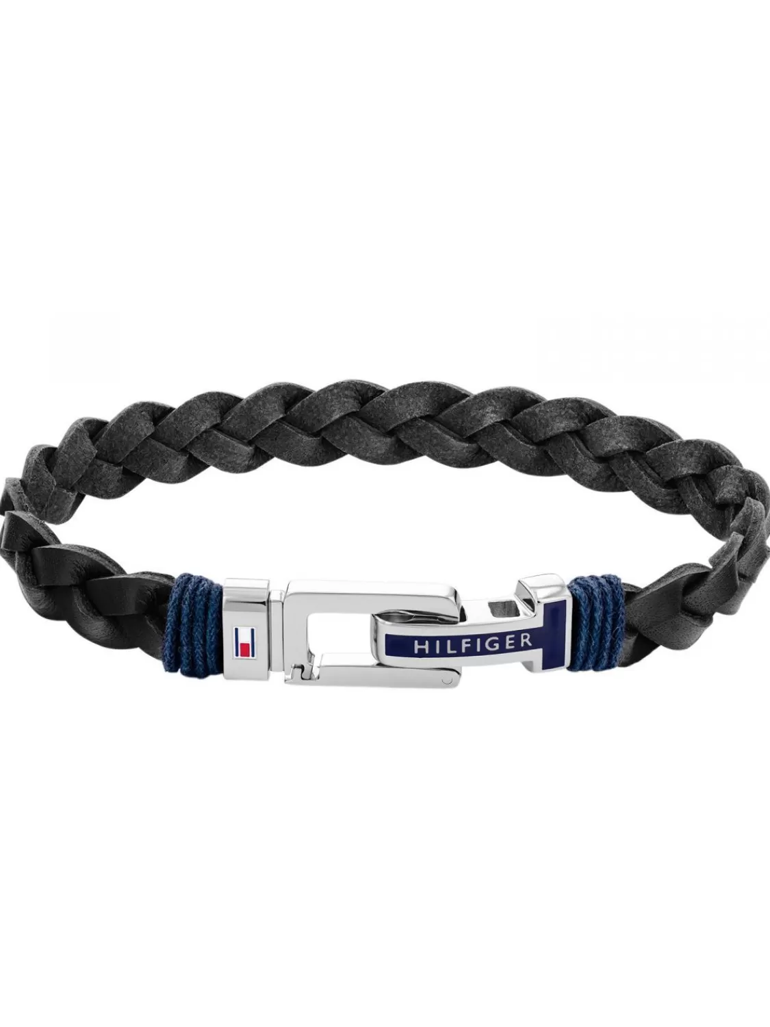 Tommy Hilfiger Herrenarmband Leder Schwarz | Herrenschmuck